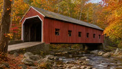 Covered Bridge in Autumn jigsaw puzzle